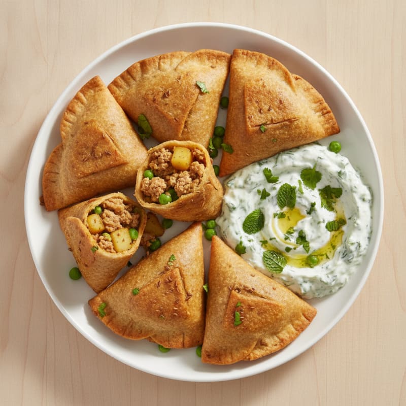 Protein-Packed Spiced Turkey and Potato Samosas