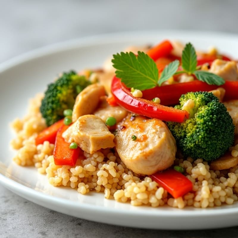 Cauliflower Rice Chicken Stir-Fry