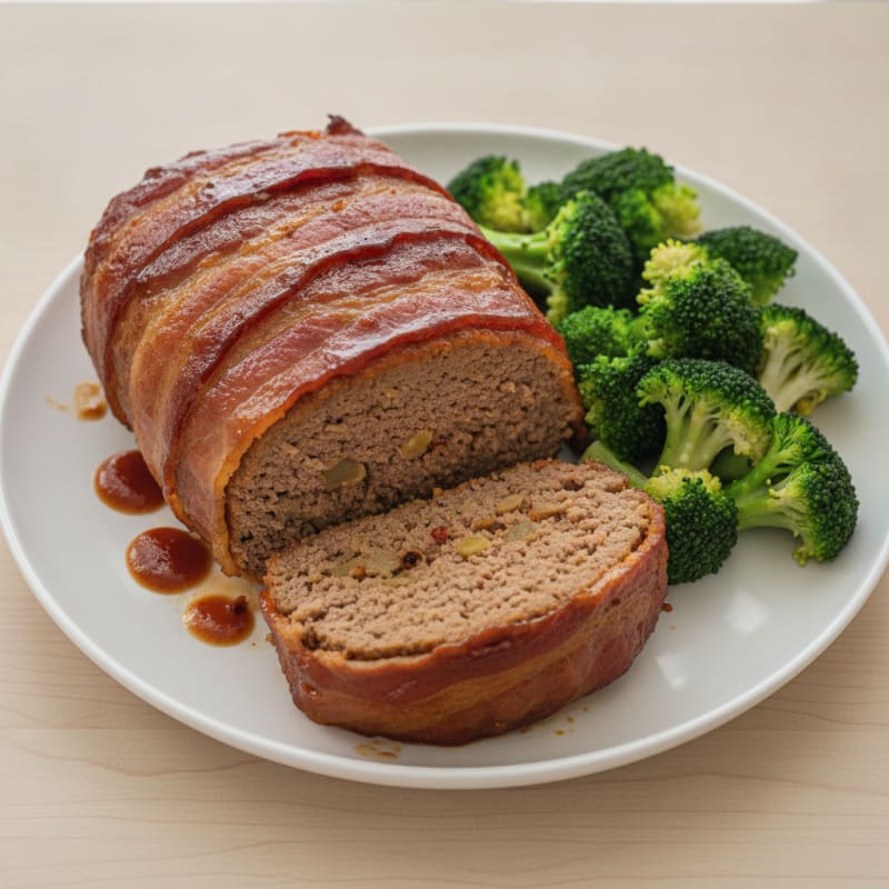 BBQ Bacon-Wrapped Meatloaf