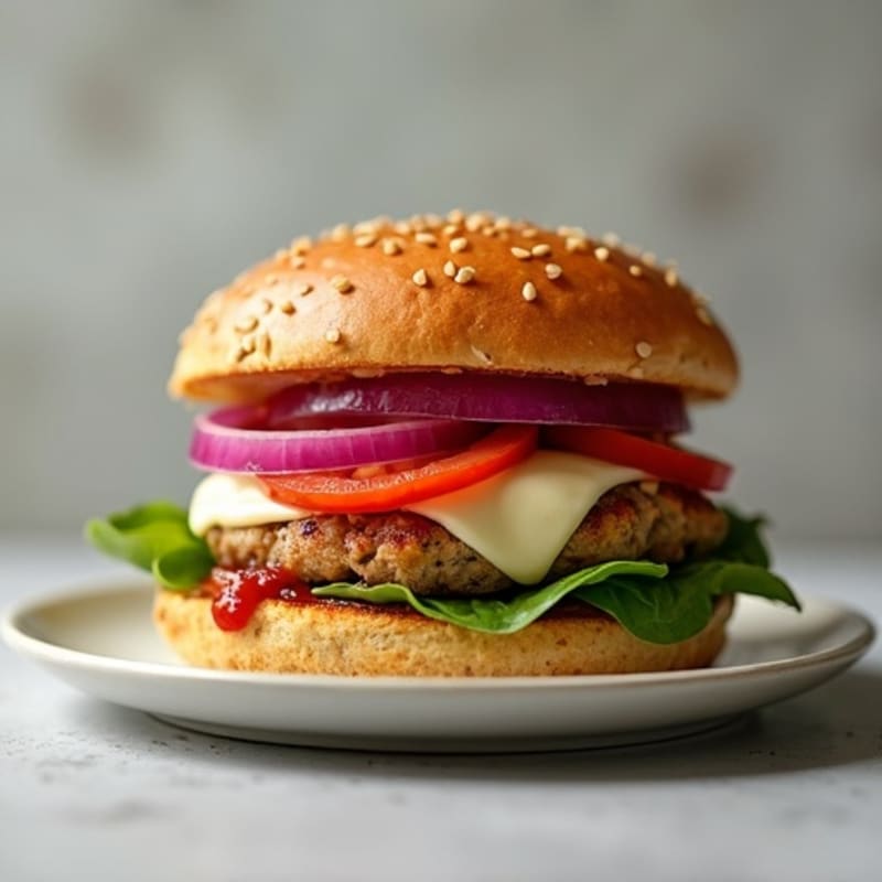 Lean Turkey Pizza Burgers with Marinara