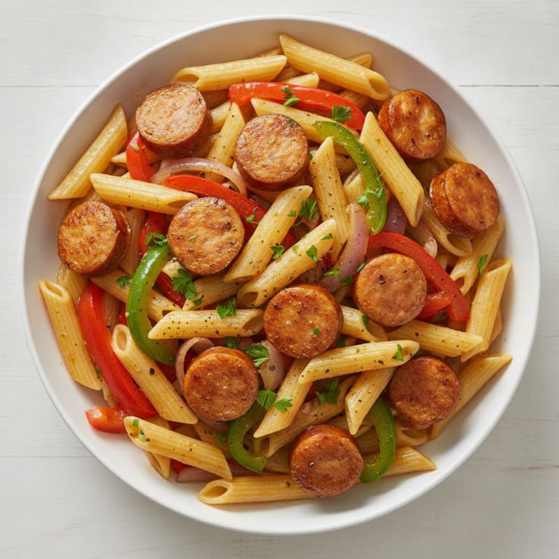 Andouille Sausage Pasta with Peppers