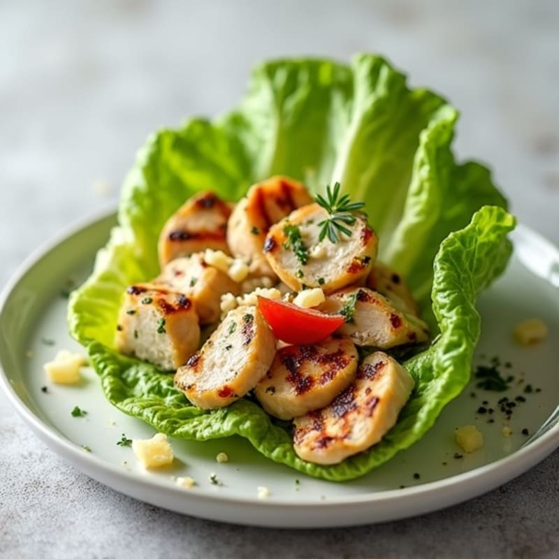 Grilled Chicken Caesar Lettuce Wrap