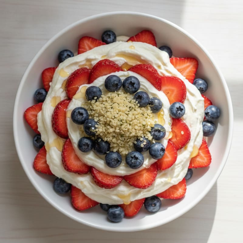 Silky Greek Yogurt Protein Parfait with Berries