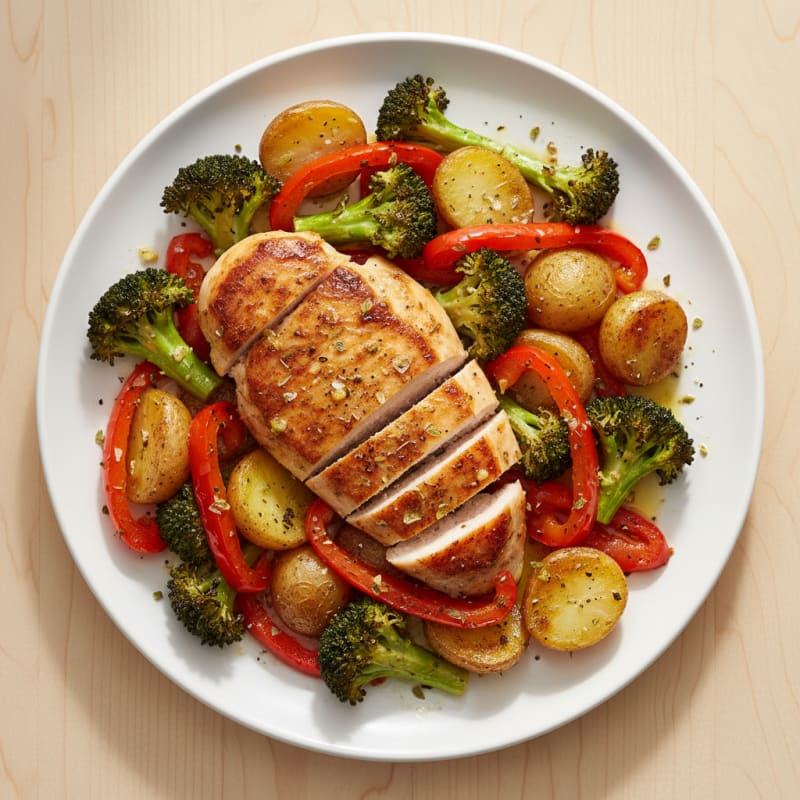 Sheet Pan Lemon Herb Chicken and Veggies