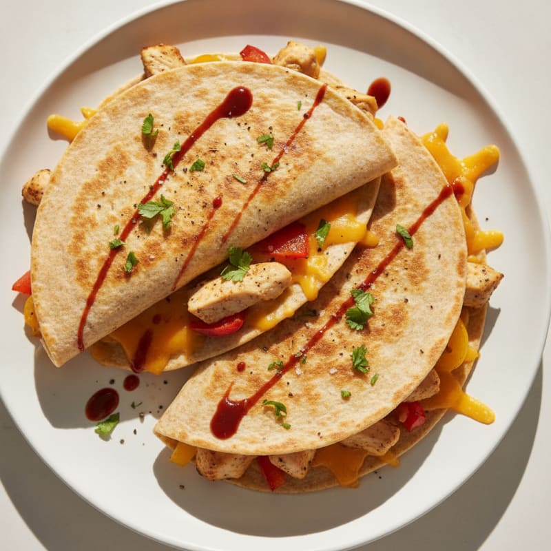 Chicken and Cheese Quesadillas