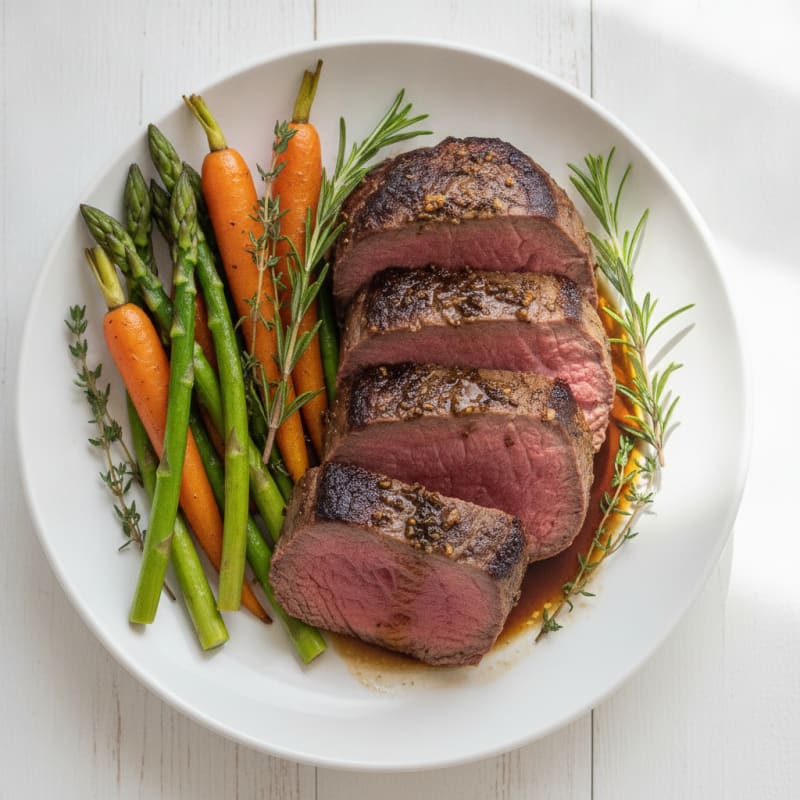 Garlic Herb Roasted Beef Tenderloin