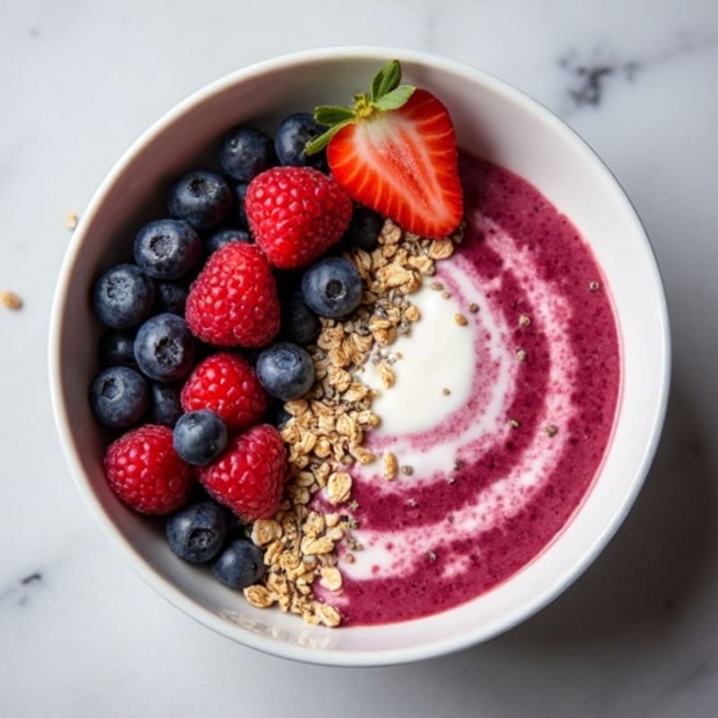 Protein-Packed Berry Oatmeal Bowl