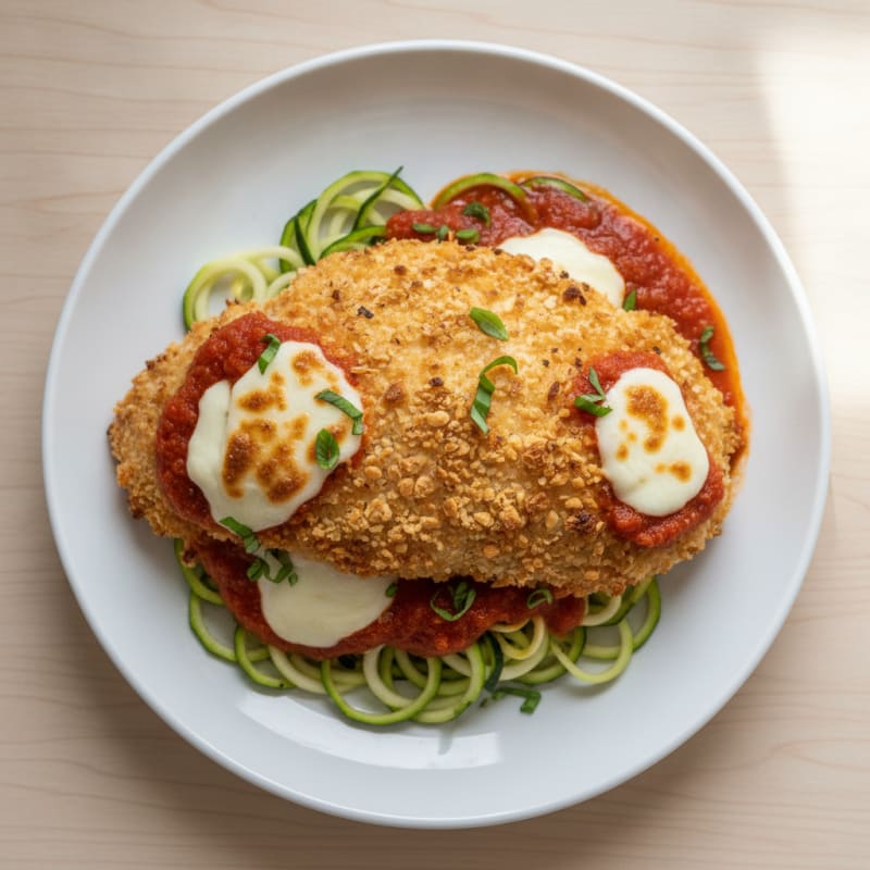 Crispy Chicken Parmesan with Marinara