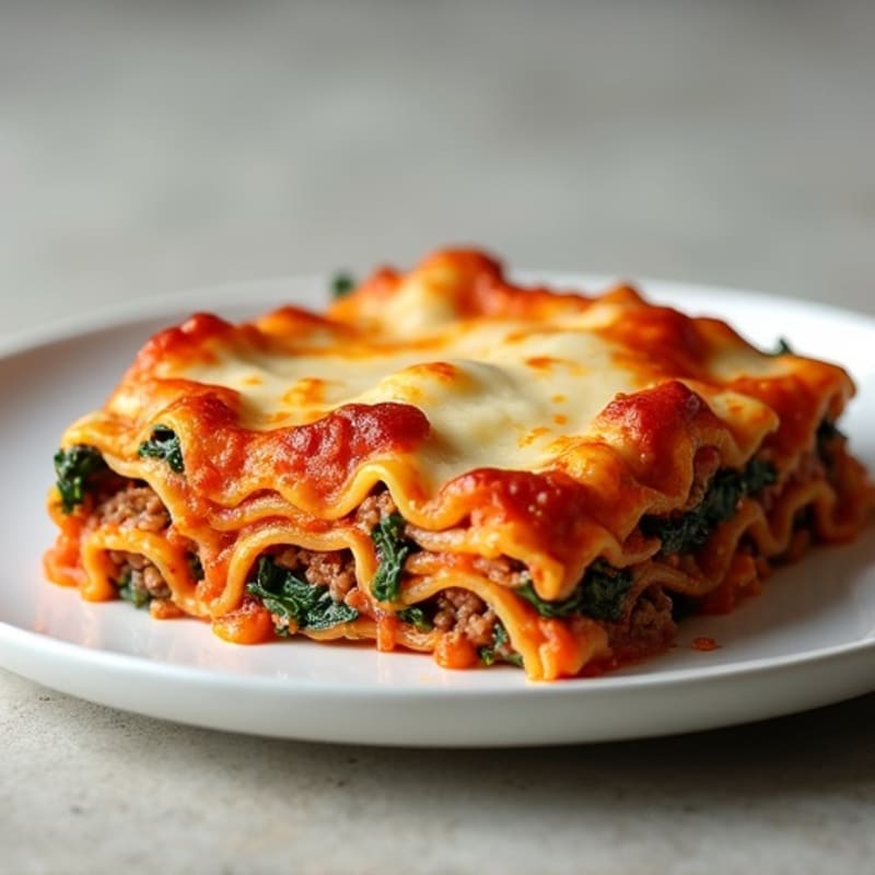 Hearty Lean Ground Beef Lasagna Bake