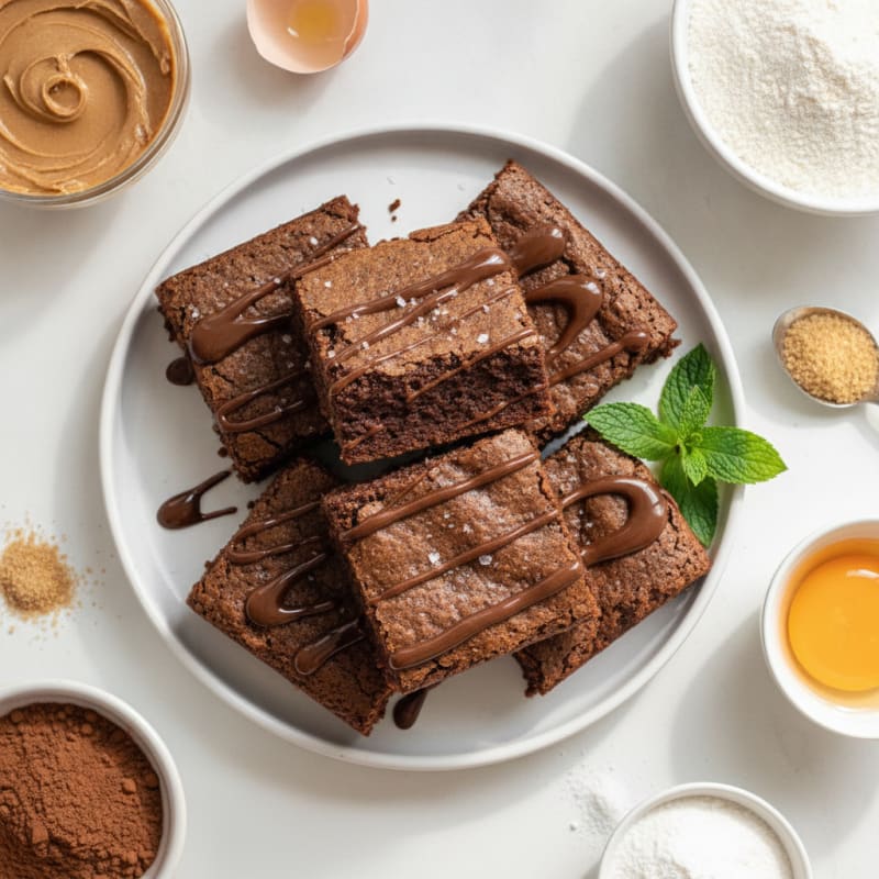 Fudgy Chocolate Protein Brownies