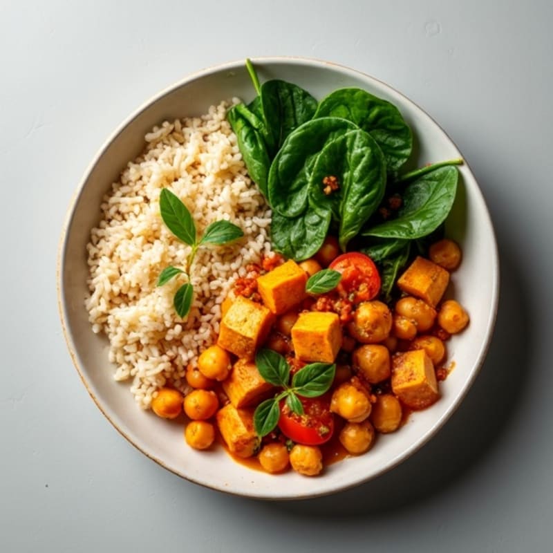 Fragrant Chickpea Curry with Aromatic Rice