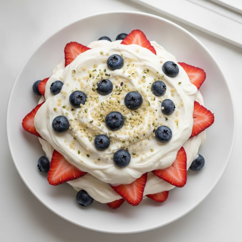 Silky Greek Yogurt Protein Parfait with Fresh Berries