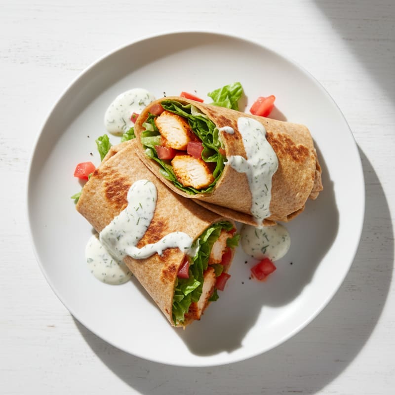 Crispy Buffalo Ranch Chicken Wrap