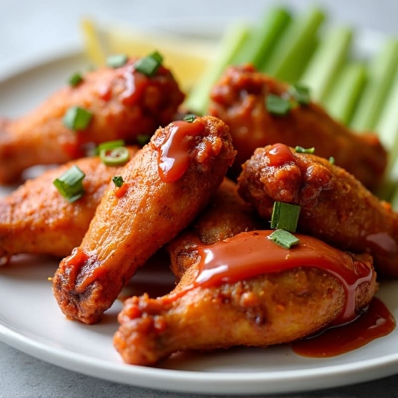 Crispy Baked Spicy BBQ Chicken Wings