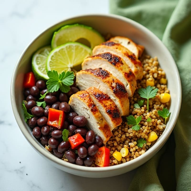 Zesty Lime Quinoa Black Bean Bowl