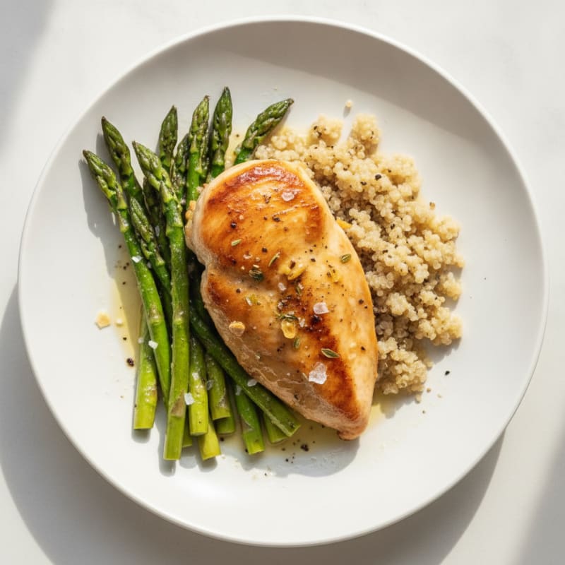 Lemon Herb Chicken with Roasted Asparagus