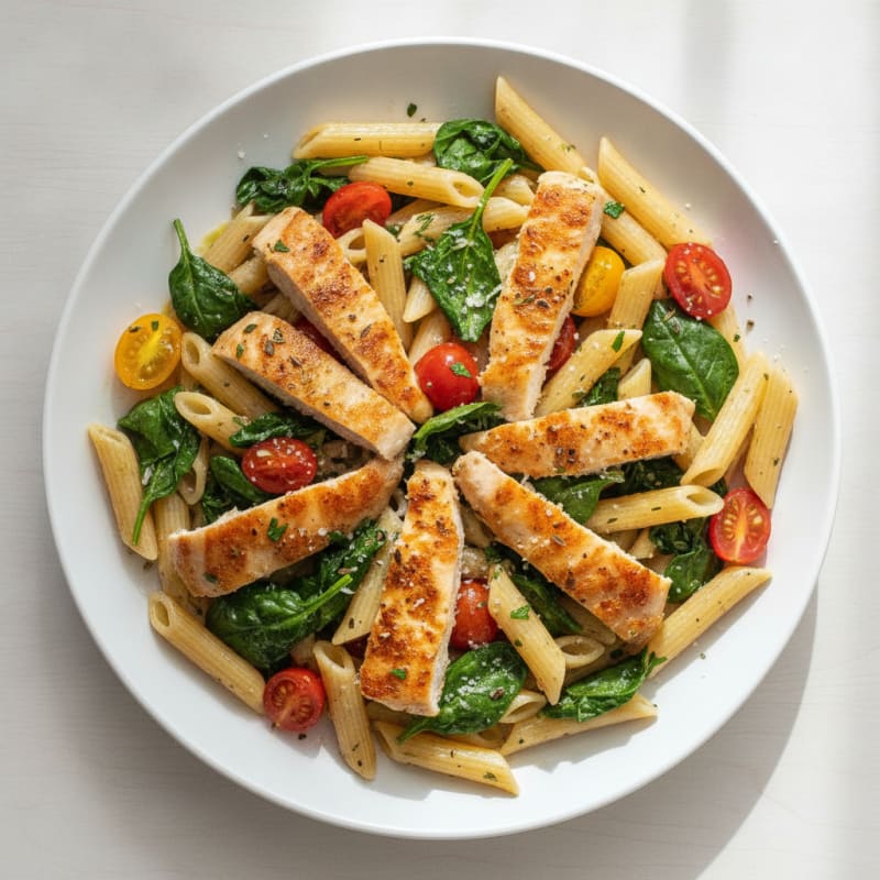 Garlic Herb Chicken Penne Pasta
