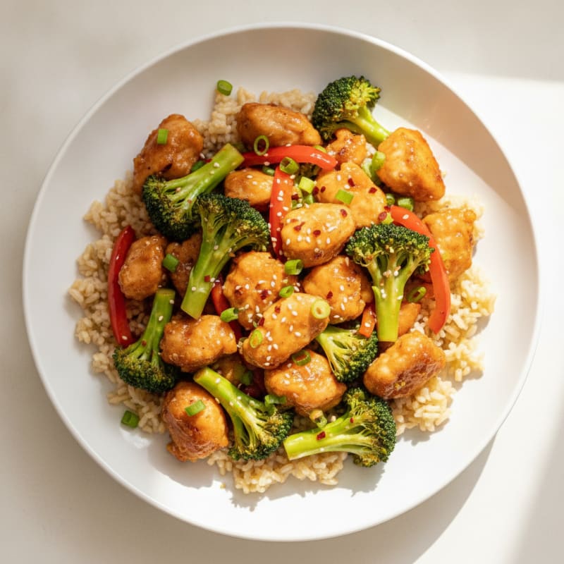 Clean General Tso's Chicken Stir-Fry