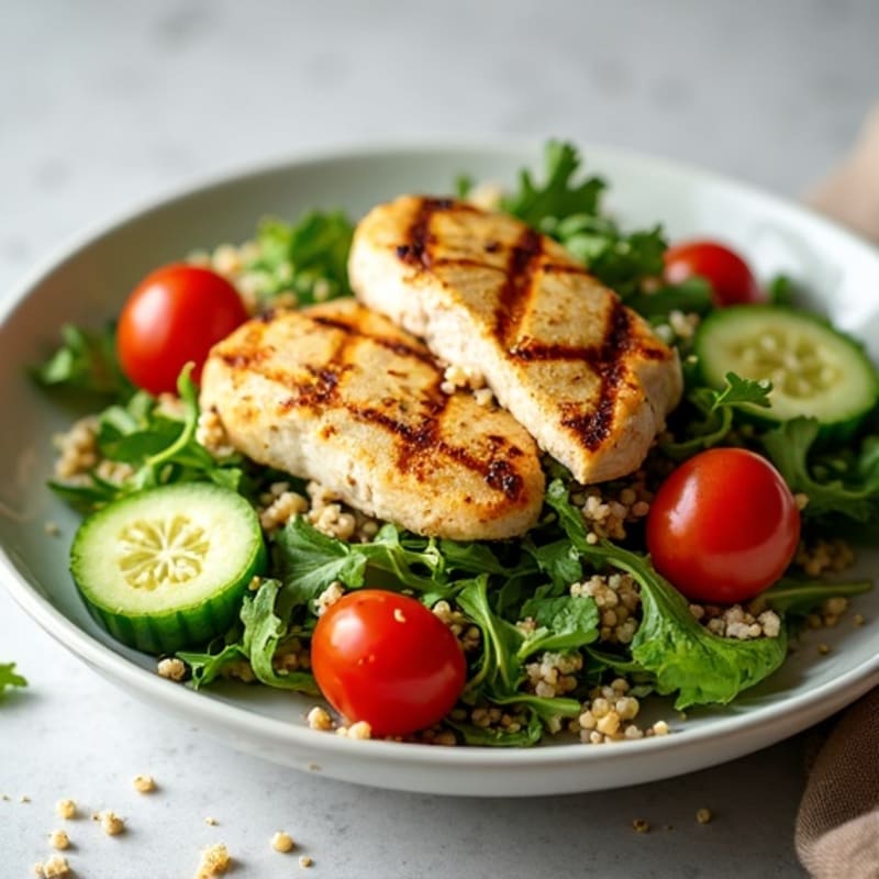 Grilled Chicken and Quinoa Salad with Lemon Vinaigrette
