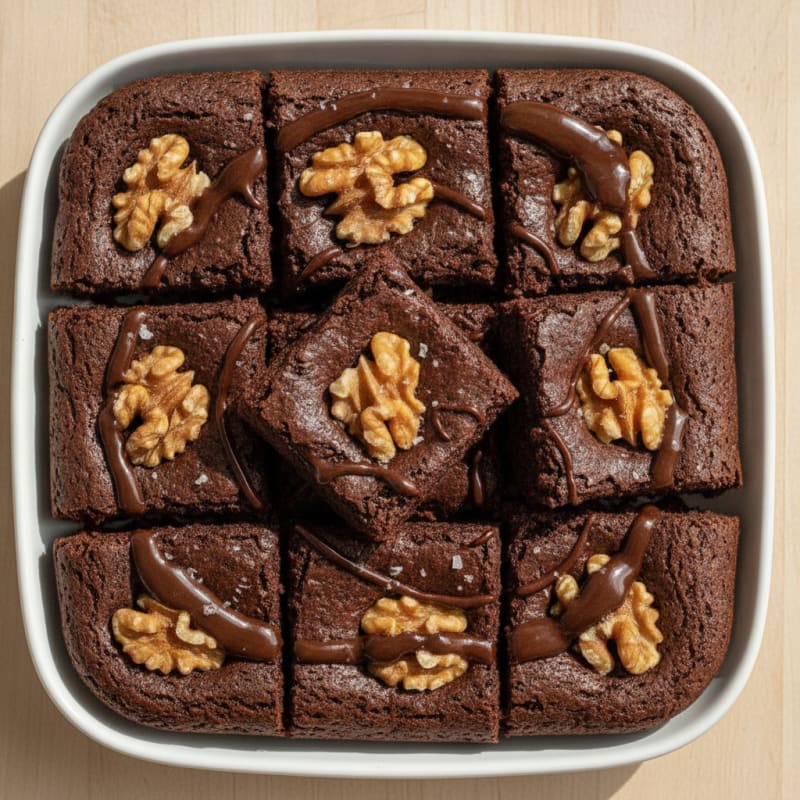 Fudgy Chocolate Walnut Brownies