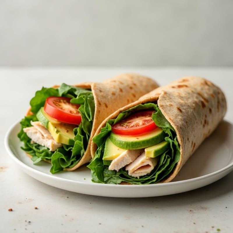 Lean Turkey and Creamy Avocado Wrap