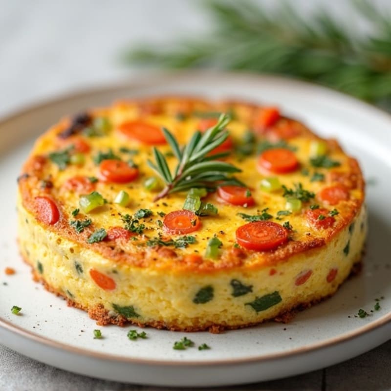 Rosemary Carrot and Celery Frittata