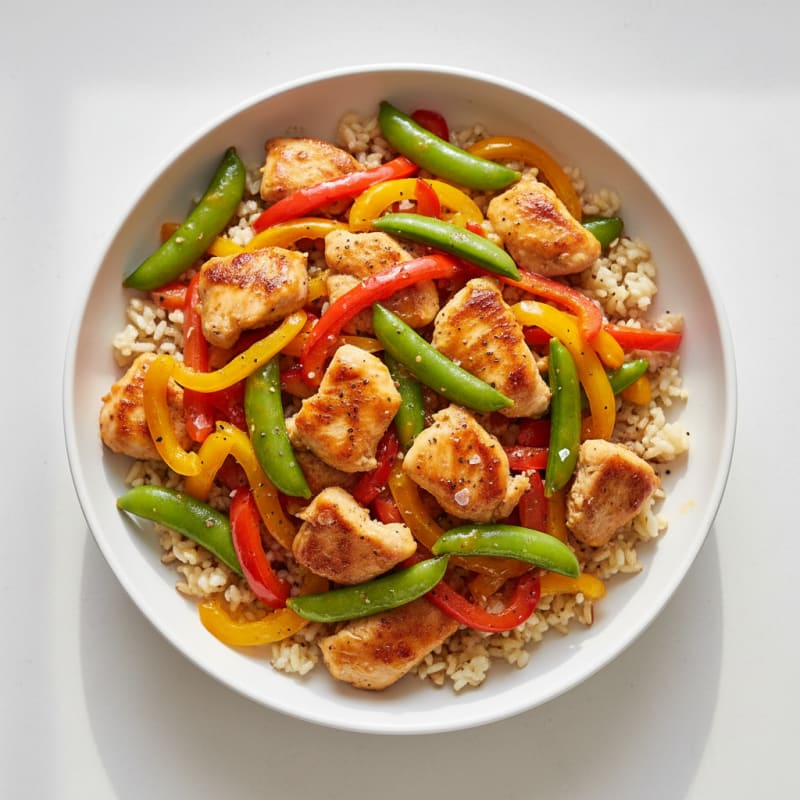 Low Cal Orange Glazed Chicken Stir-Fry