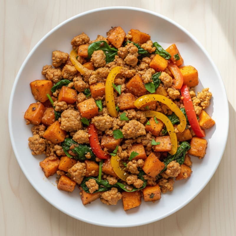 Ground Turkey Sweet Potato Skillet