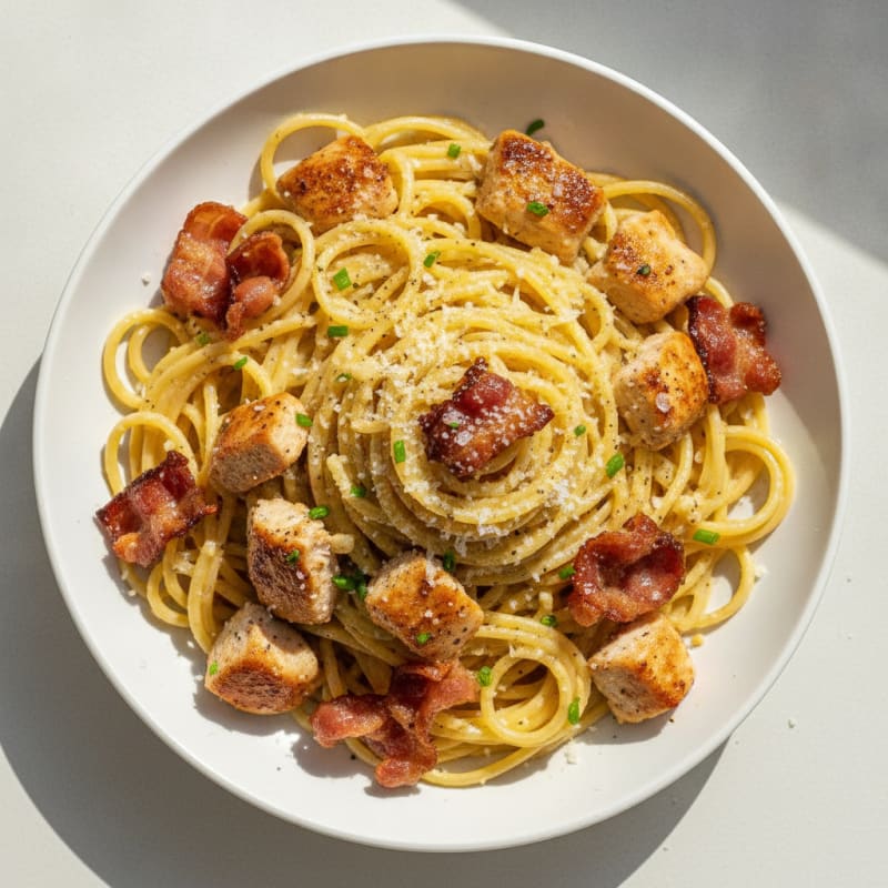 Classic Carbonara with Crispy Pancetta