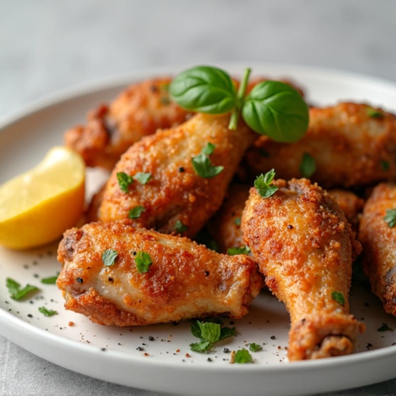 Crispy Baked Garlic-Herb Wings