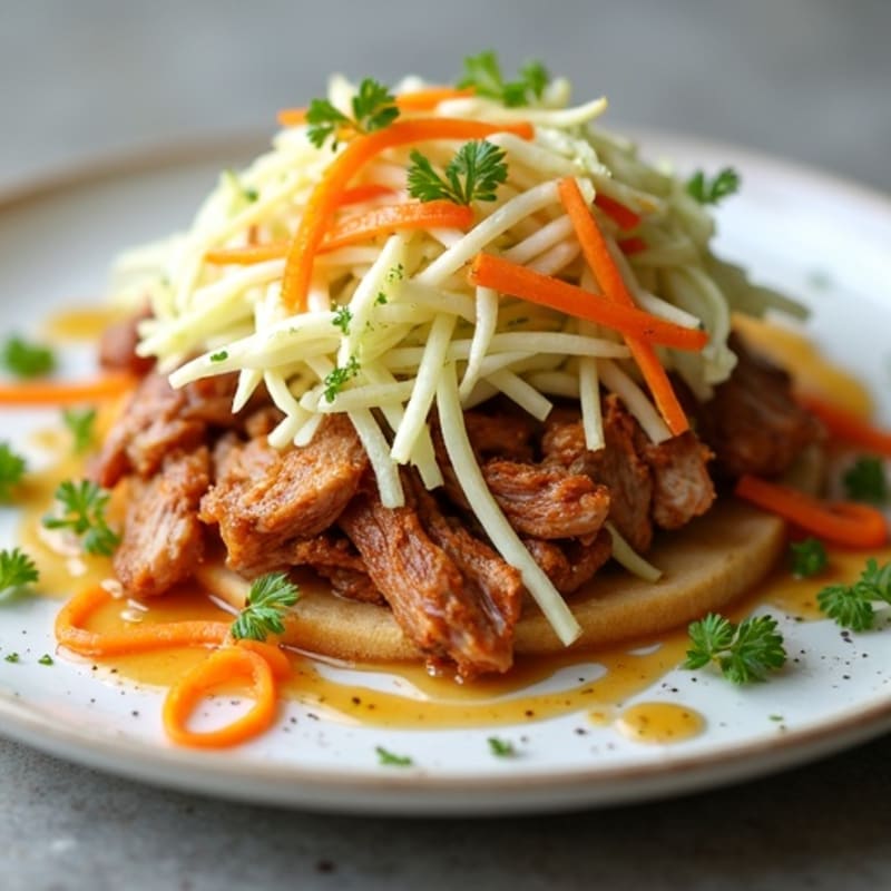 Citrus-Garlic Pulled Pork with Fresh Slaw