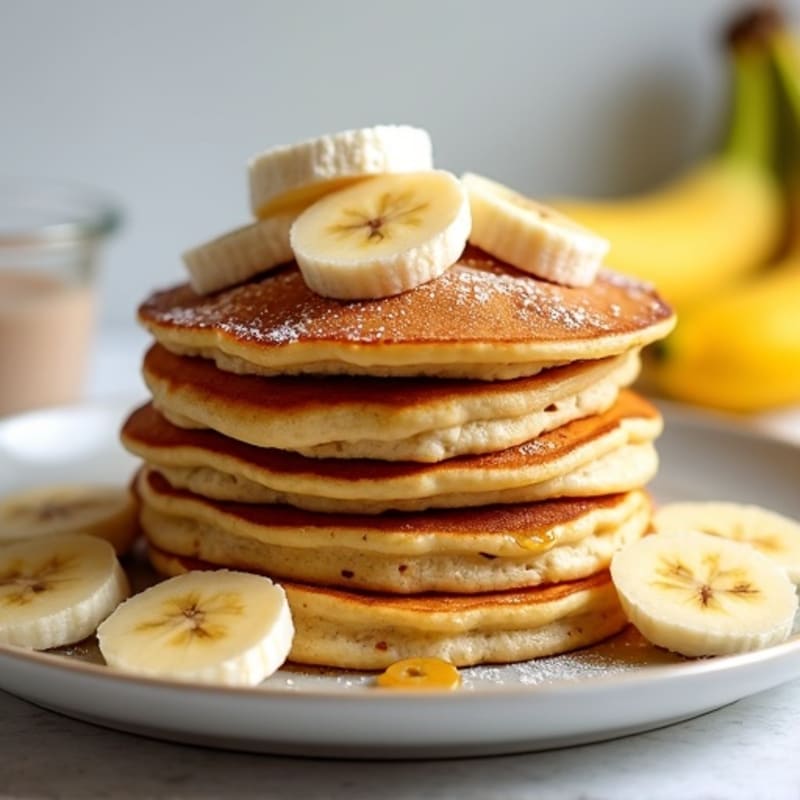 High-Protein Banana Oat Pancakes