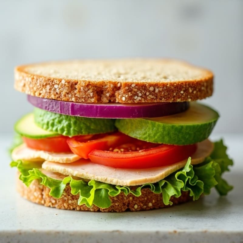 Fresh Turkey and Crispy Veggie Whole Wheat Sandwich