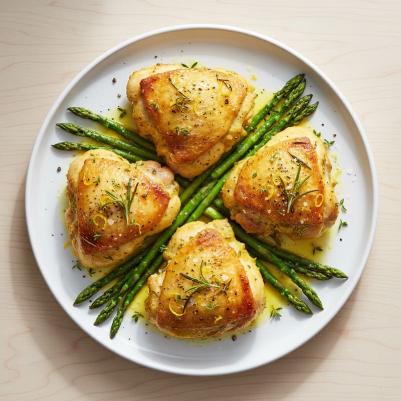 Lemon-Herb Roasted Chicken Thighs