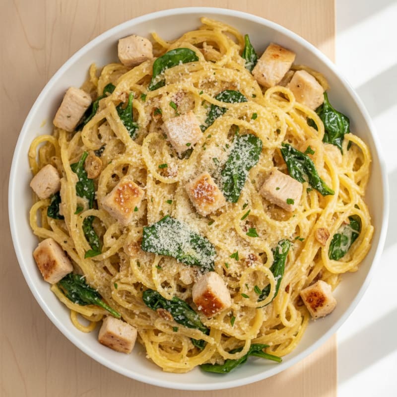 Garlic Parmesan Spaghetti Squash Bowl