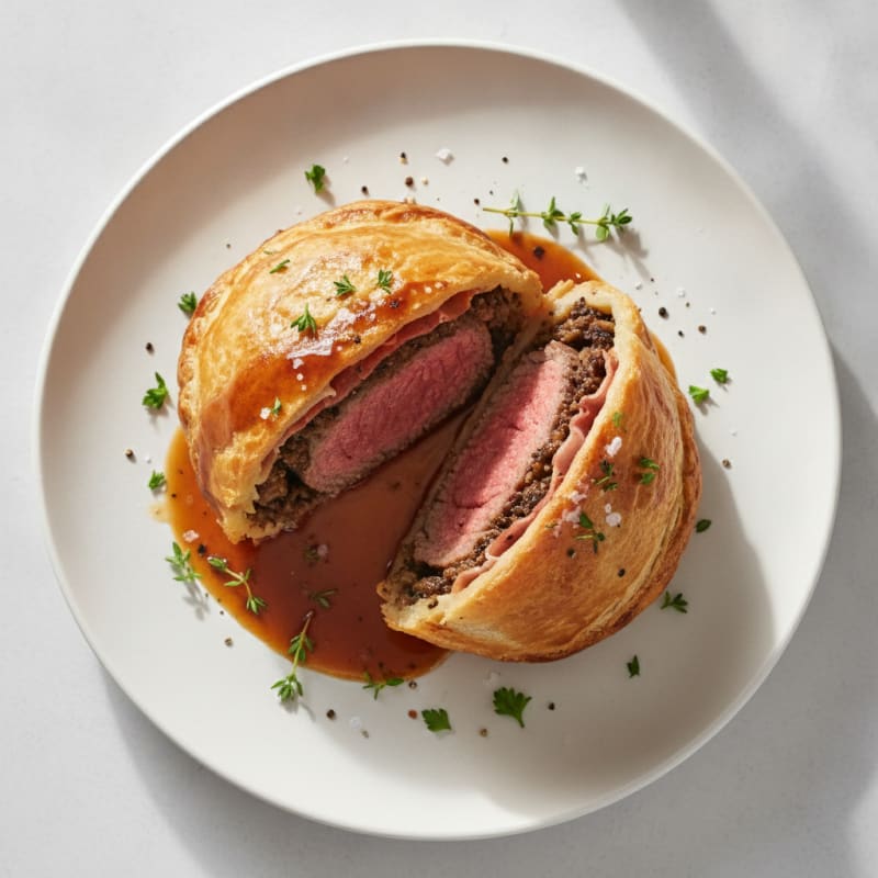 Classic Beef Wellington with Mushroom Duxelles
