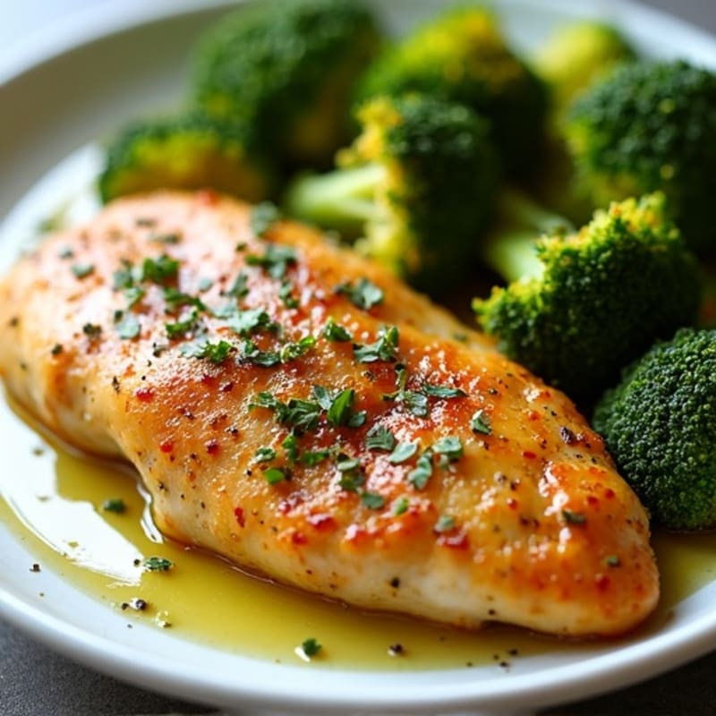 Sheet Pan Lemon-Herb Chicken with Crispy Roasted Broccoli