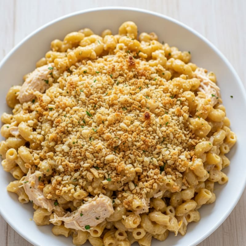 Baked Macaroni and Cheese with Breadcrumbs