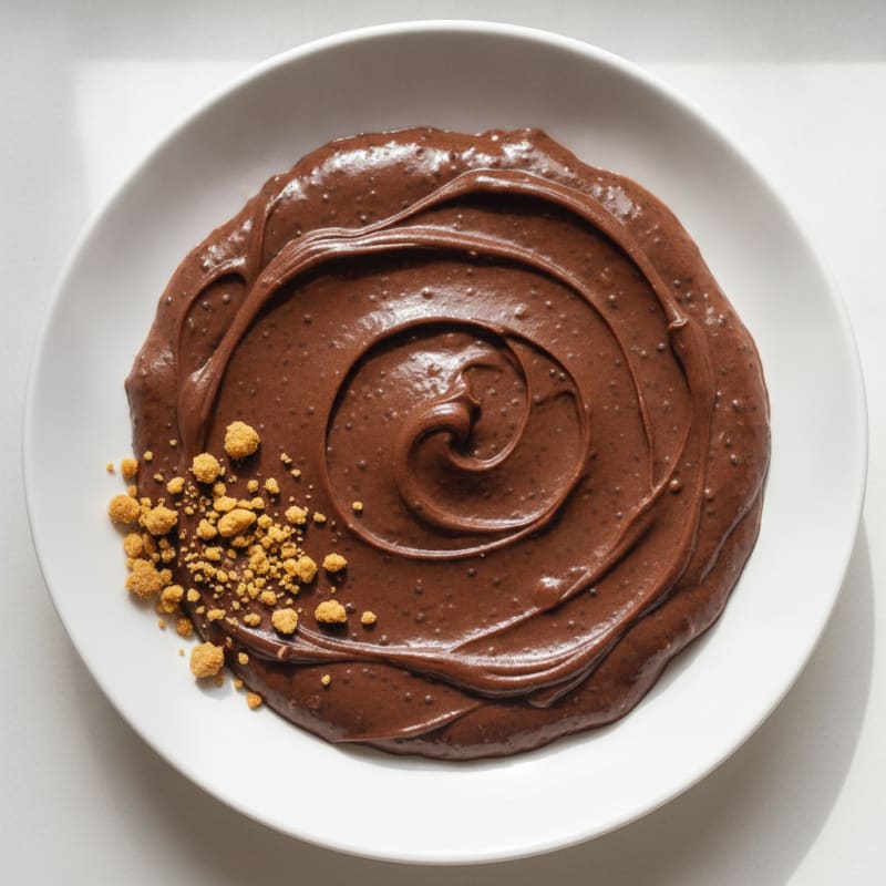 Silky Chocolate Protein Pudding with Chia Seeds