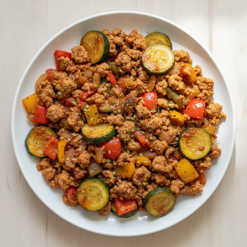 Savory Ground Turkey Skillet
