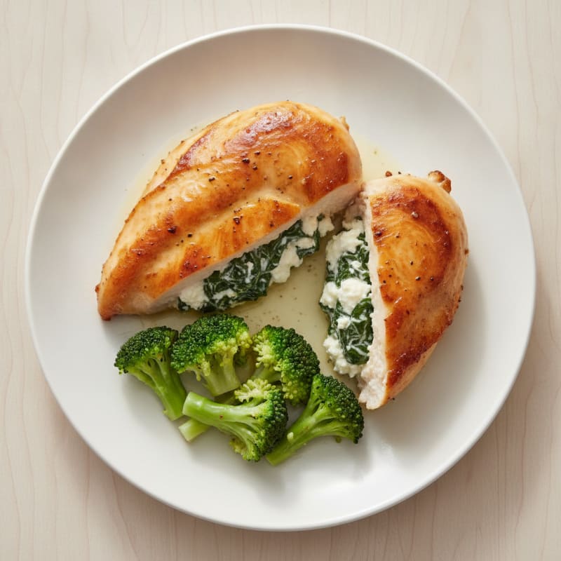 Spinach and Cheese Stuffed Chicken Breast