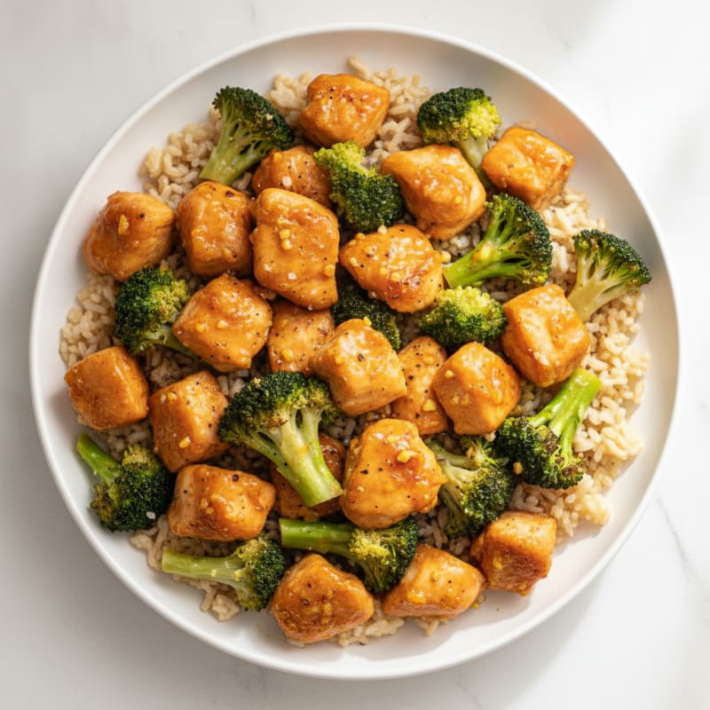 Baked Orange Chicken with Broccoli