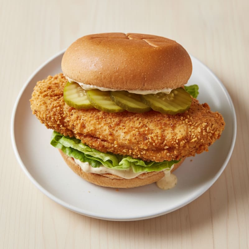Buttermilk Fried Chicken Sandwich with Pickles