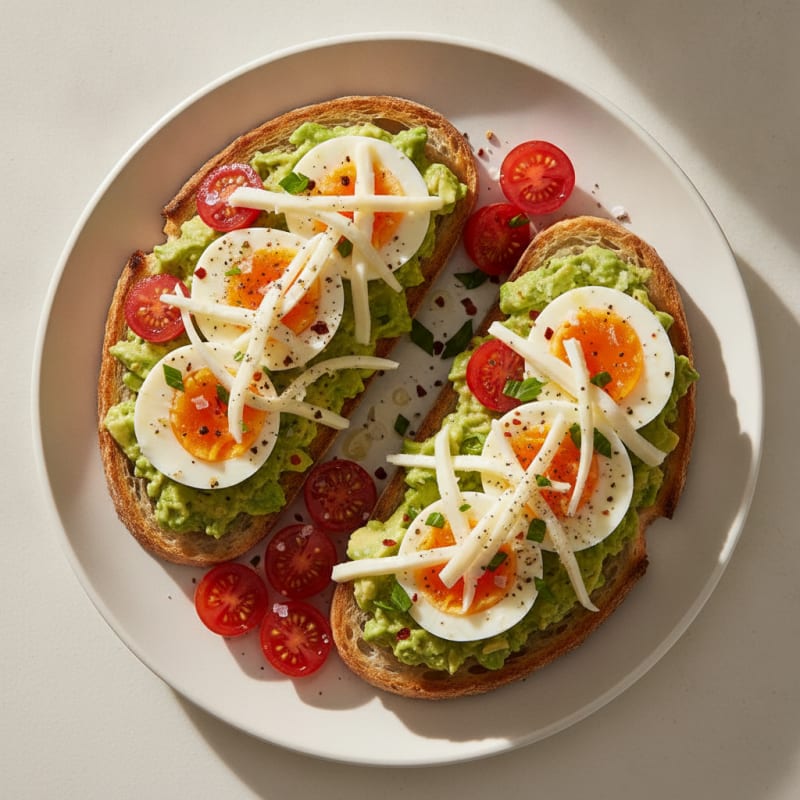 Sourdough Toast with Eggs and Avocado