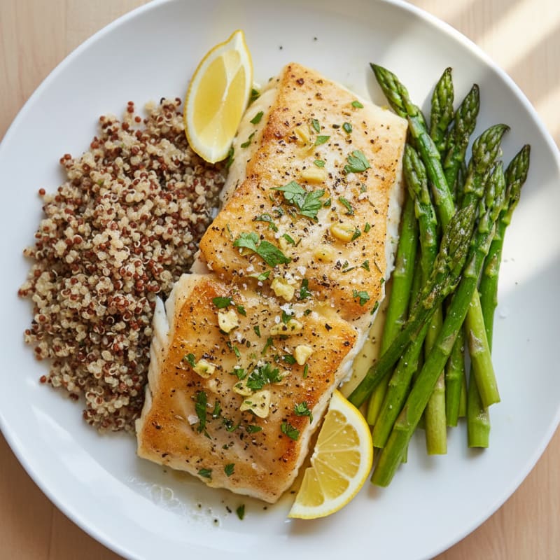 Zesty Lemon Herb Baked Cod