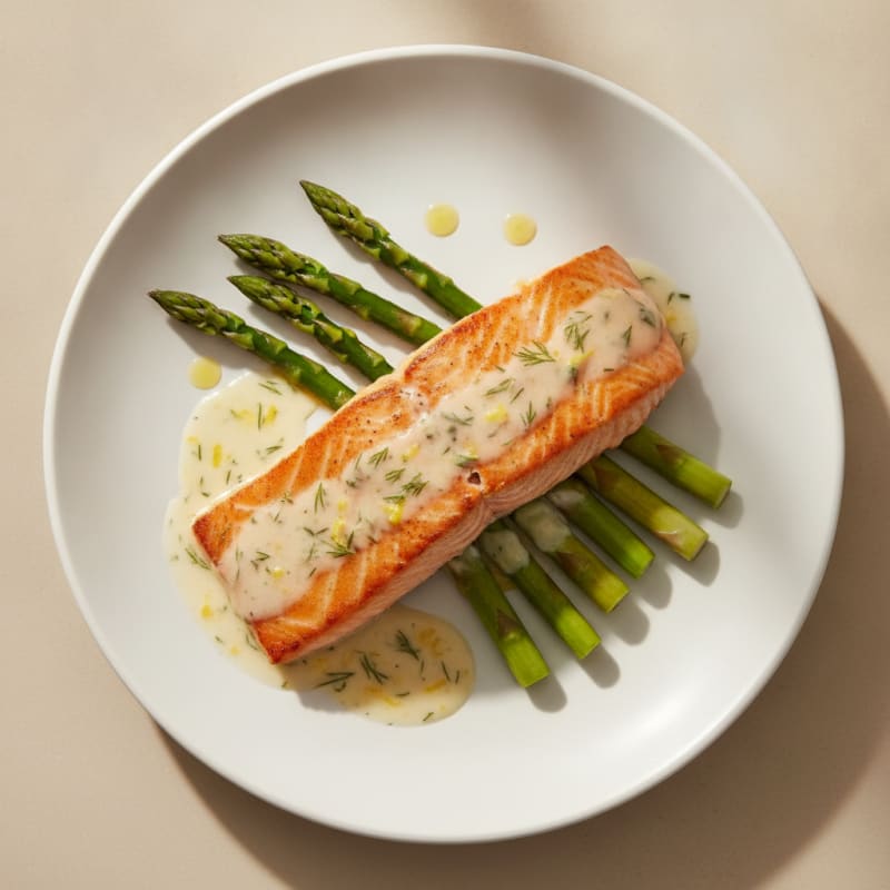 Pan-Seared Salmon with Lemon-Dill Sauce