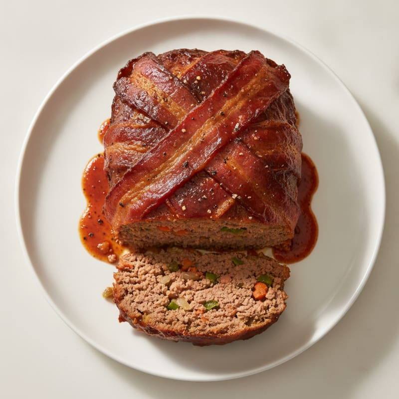BBQ Bacon-Wrapped Meatloaf