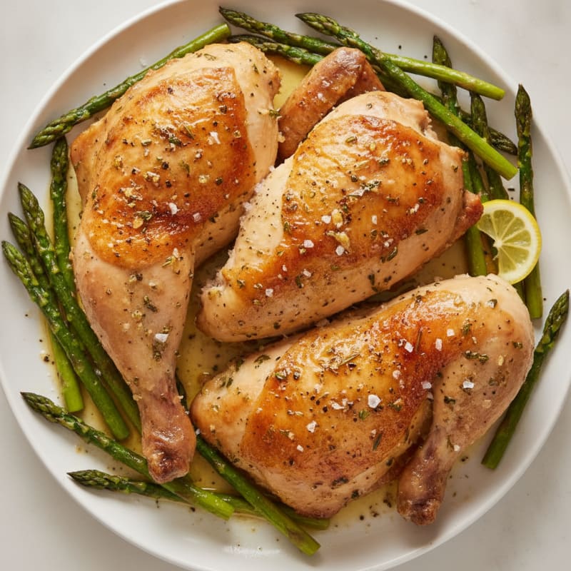 Rotisserie Chicken with Garlic Herb Butter