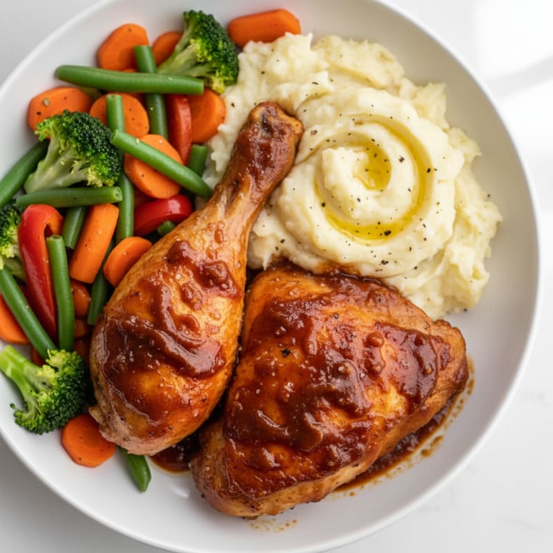 BBQ Chicken Leg and Thigh Dinner