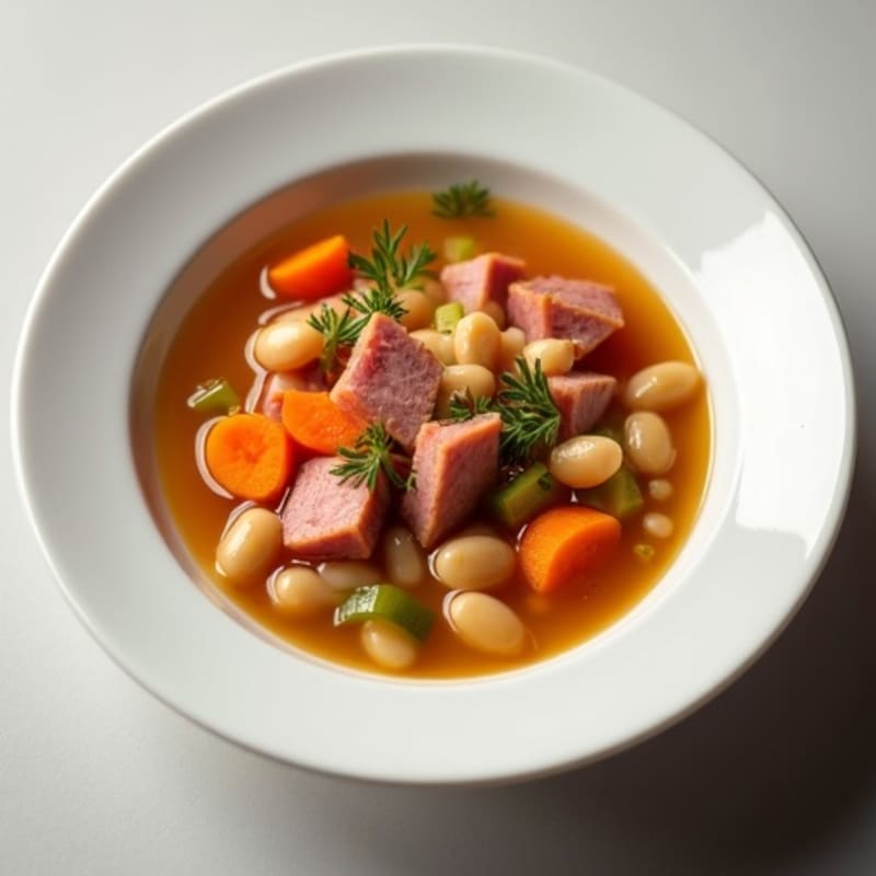 Hearty Smoked Ham and Bean Soup